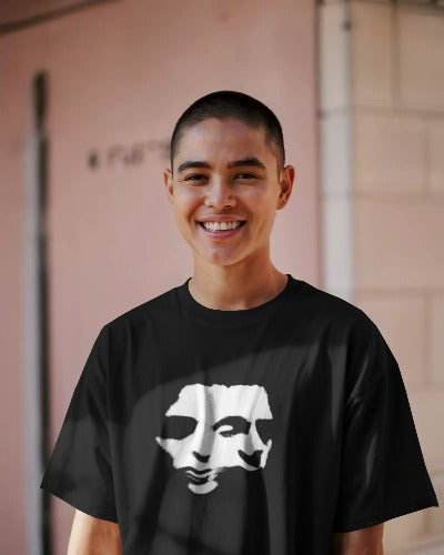 Aesthetic Black Fear, Black Power oversized tshirt for men