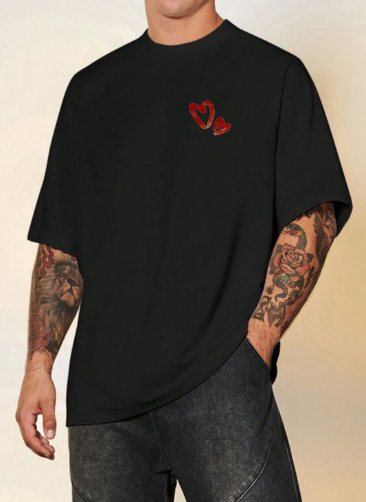 Heart & Vision" Backprint Tee – Limited Edition Streetwear