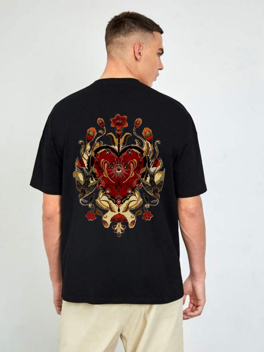Heart & Vision" Backprint Tee – Limited Edition Streetwear